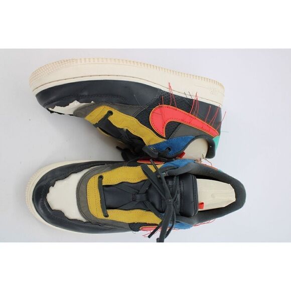 Nike Air Force 1 Low BHM Size 11 DK Smoke Grey/Track Red CT5534 001 - Picture 2 of 11